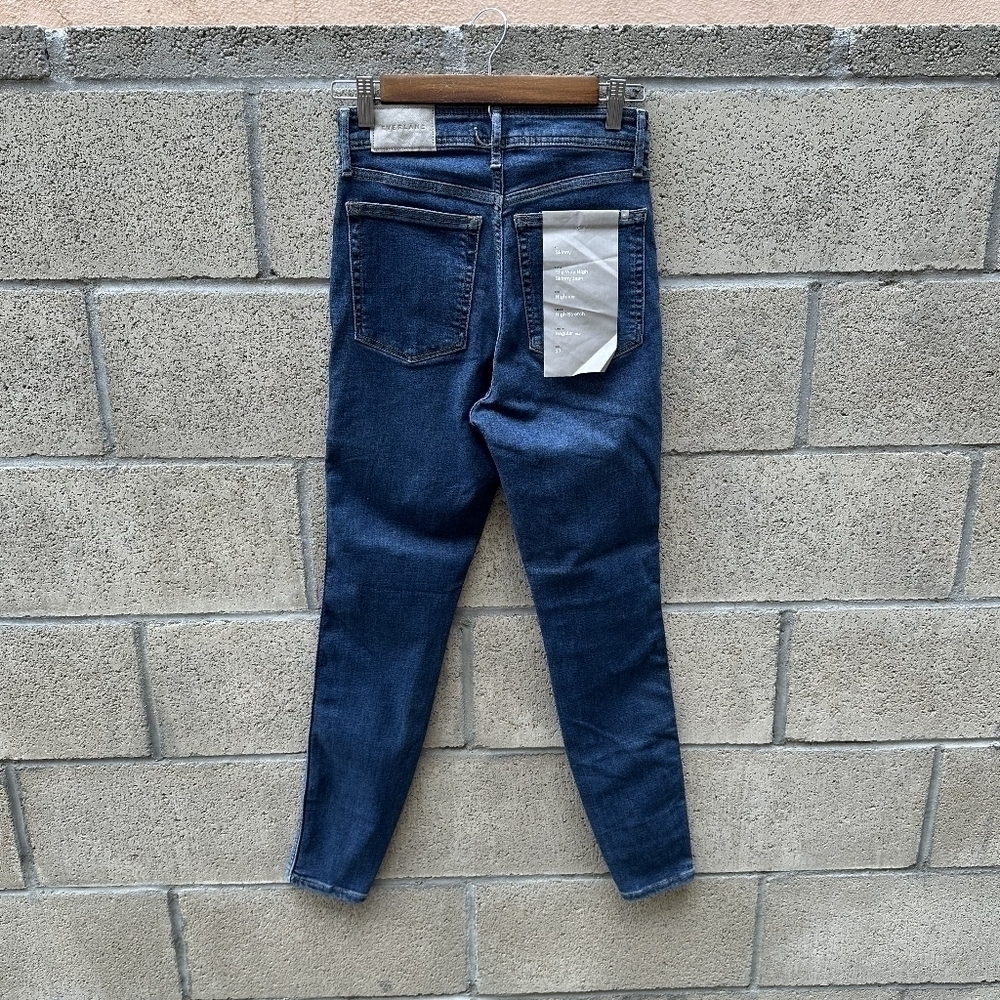 Everlane The Way High Skinny Jean Dark Blue Wash Women's Size 27 NWT - Picture 2 of 6